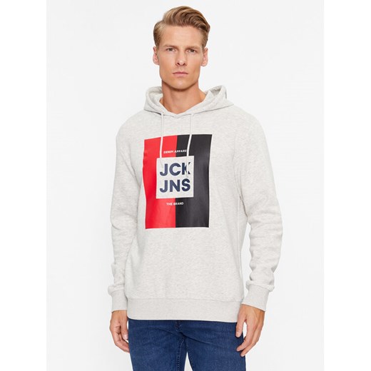 Jack&Jones Bluza Oscar 12235248 Szary Regular Fit ze sklepu MODIVO w kategorii Bluzy męskie - zdjęcie 182609118