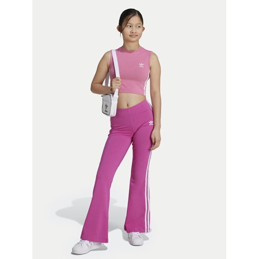 adidas Legginsy adicolor IY9784 Różowy Slim Fit ze sklepu MODIVO w kategorii Spodnie dziewczęce - zdjęcie 182609188