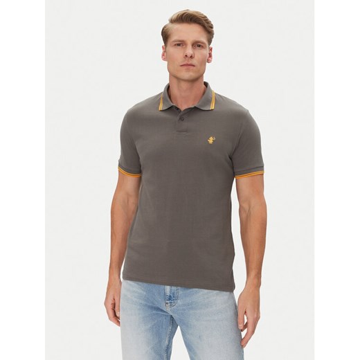 Save The Duck Polo DR0136M BATE20 Szary Regular Fit ze sklepu MODIVO w kategorii T-shirty męskie - zdjęcie 182609205