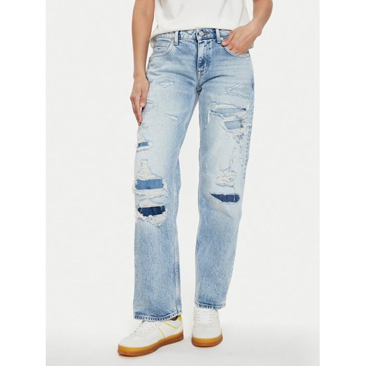 Tommy Jeans Jeansy Sophie DW0DW18248 Niebieski Straight Fit ze sklepu MODIVO w kategorii Jeansy damskie - zdjęcie 182609237