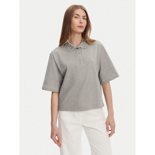 Marella Polo Gonzaga 2513951014 Szary Relaxed Fit ze sklepu MODIVO w kategorii Bluzki damskie - zdjęcie 182609328