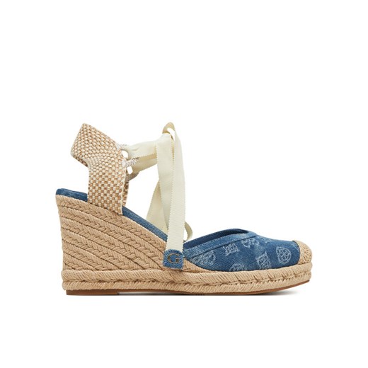 Guess Espadryle FLJCYR DEN04 Niebieski ze sklepu MODIVO w kategorii Espadryle damskie - zdjęcie 182609335