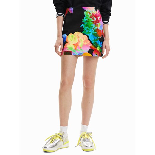Desigual Spódnica mini 23SWFW09 Kolorowy Slim Fit ze sklepu MODIVO w kategorii Spódnice - zdjęcie 182609339