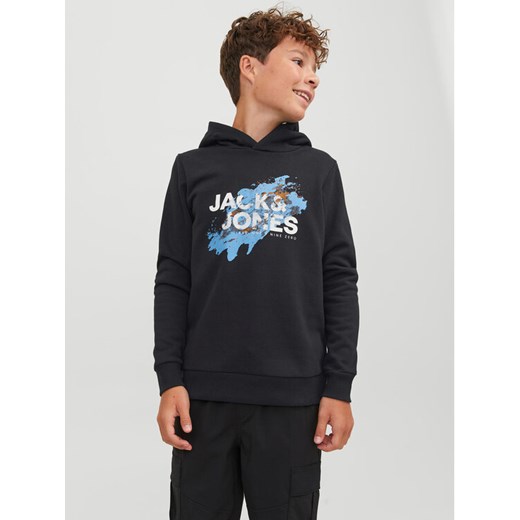 Jack&Jones Junior Bluza 12237210 Czarny Regular Fit ze sklepu MODIVO w kategorii Bluzy chłopięce - zdjęcie 182609497
