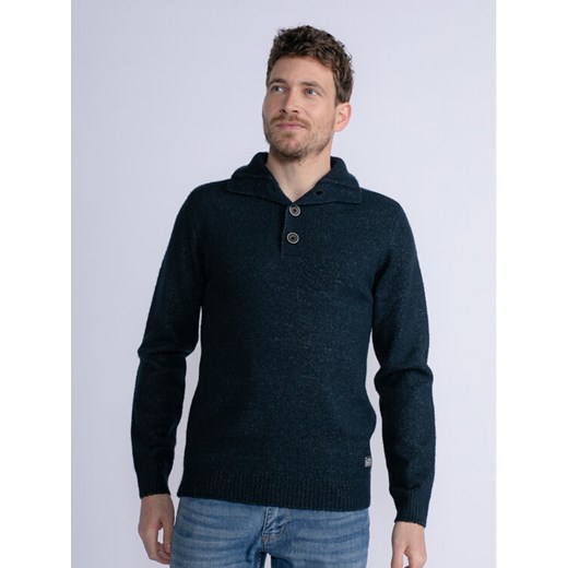 Petrol Industries Sweter M-3030-KWC217 Granatowy Regular Fit ze sklepu MODIVO w kategorii Swetry męskie - zdjęcie 182609498