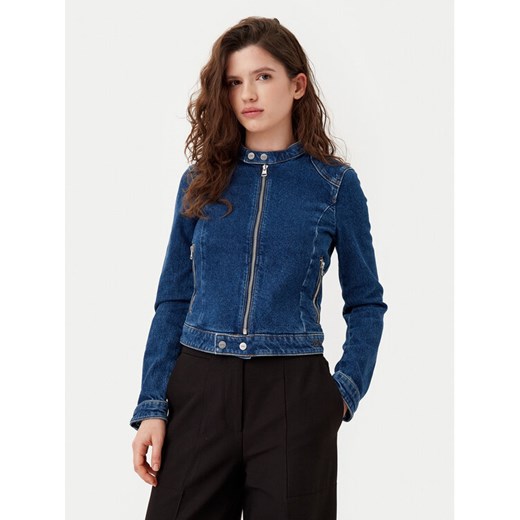 HUGO Kurtka jeansowa 50530329 Granatowy Regular Fit ze sklepu MODIVO w kategorii Kurtki damskie - zdjęcie 182609516
