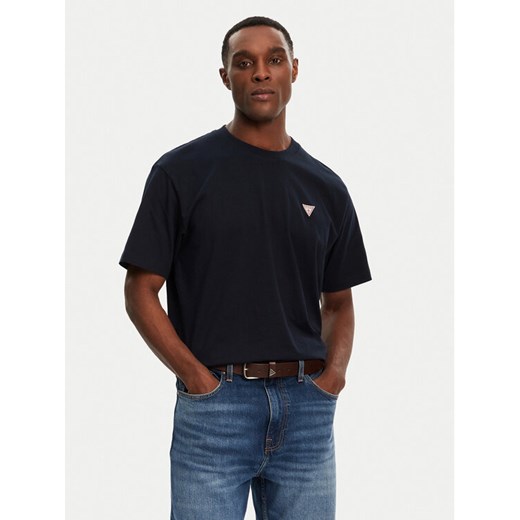 Guess Jeans T-Shirt M4YI46 K8FQ4 Granatowy Regular Fit ze sklepu MODIVO w kategorii T-shirty męskie - zdjęcie 182609536