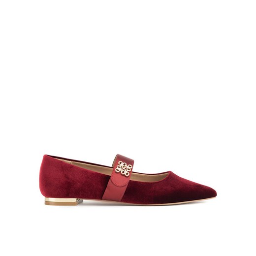 Nine West Baleriny 8168-1 Bordowy ze sklepu MODIVO w kategorii Balerinki - zdjęcie 182609539