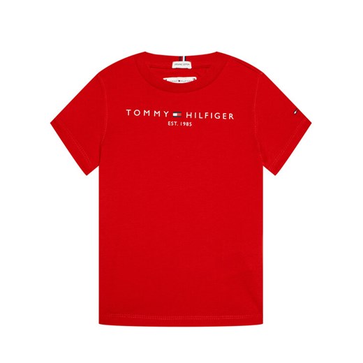 Tommy Hilfiger T-Shirt Essential KS0KS00210 Czerwony Regular Fit ze sklepu MODIVO w kategorii T-shirty chłopięce - zdjęcie 182609589