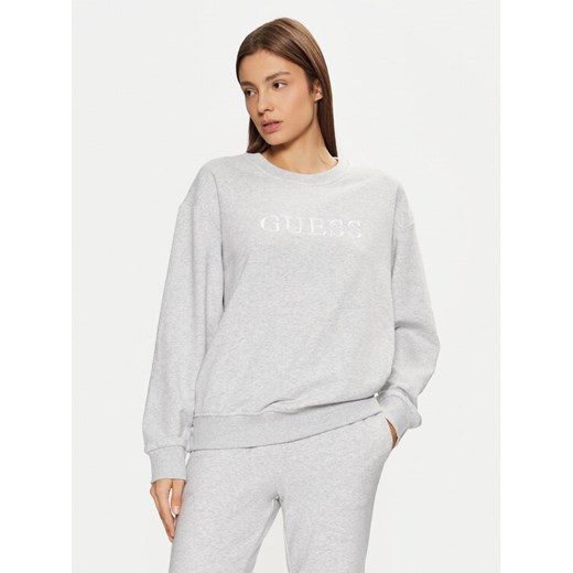 Guess Bluza O5RQ03 KCO31 Szary Regular Fit ze sklepu MODIVO w kategorii Bluzy damskie - zdjęcie 182609597