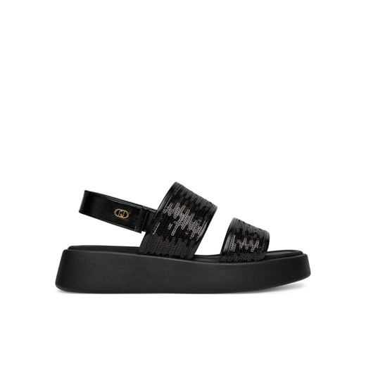 Liu Jo Sandały Amber 01 SA5187 TX055 Czarny ze sklepu MODIVO w kategorii Sandały damskie - zdjęcie 182609607