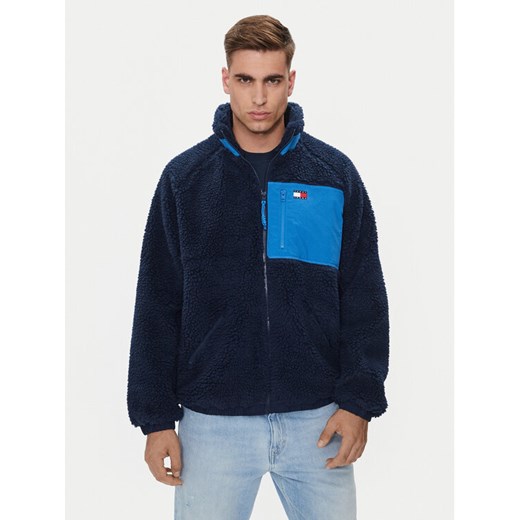 Tommy Jeans Kurtka przejściowa Teddy DM0DM18906 Granatowy Relaxed Fit Tommy Jeans XL MODIVO