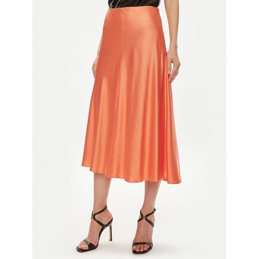 Custommade Spódnica midi Paja 999343903 Pomarańczowy Regular Fit ze sklepu MODIVO w kategorii Spódnice - zdjęcie 182609687