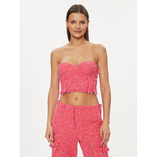 Patrizia Pepe Top 8C0678/A376-F592 Różowy Regular Fit ze sklepu MODIVO w kategorii Bluzki damskie - zdjęcie 182609728