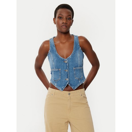 HUGO Kamizelka Gardenia_B 50531700 Niebieski Slim Fit ze sklepu MODIVO w kategorii Kamizelki damskie - zdjęcie 182609769