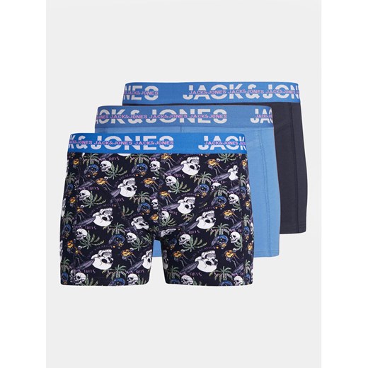 Jack&Jones Junior Komplet 3 par bokserek Havana 12250356 Granatowy Jack&jones Junior 140 MODIVO