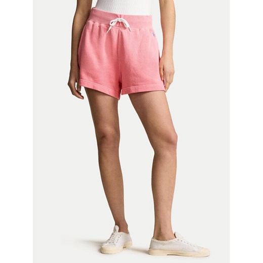 Polo Ralph Lauren Szorty sportowe 211935586001 Różowy Relaxed Fit ze sklepu MODIVO w kategorii Szorty - zdjęcie 182609809