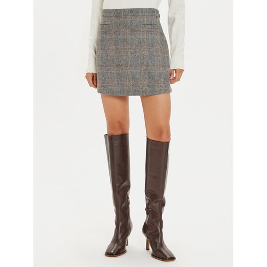 Tommy Hilfiger Spódnica mini WW0WW43471 Beżowy Regular Fit ze sklepu MODIVO w kategorii Spódnice - zdjęcie 182609827