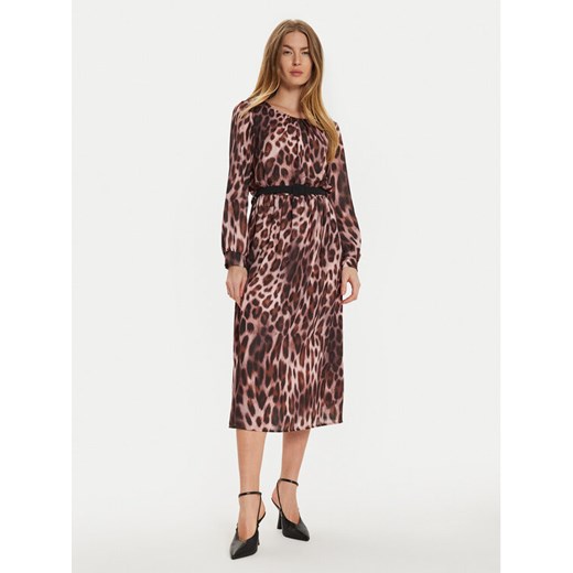Rinascimento Sukienka codzienna CFC0121279003 Brązowy Slim Fit ze sklepu MODIVO w kategorii Sukienki - zdjęcie 182609847