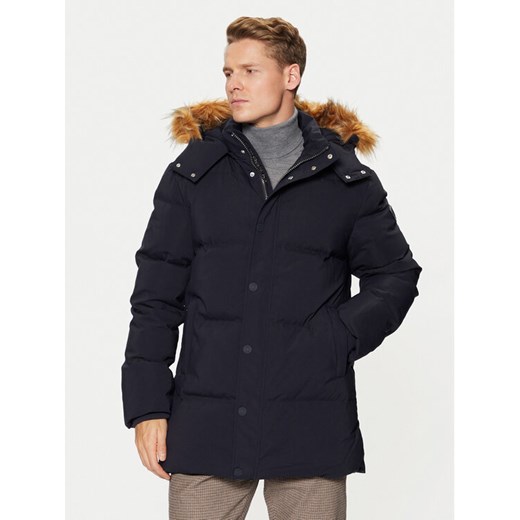 Guess Kurtka puchowa M4BL53 WG7X2 Granatowy Regular Fit ze sklepu MODIVO w kategorii Kurtki męskie - zdjęcie 182609897