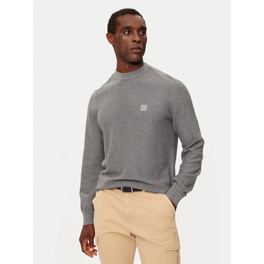 Boss Sweter Anion_S 50527584 Szary Regular Fit XXL MODIVO