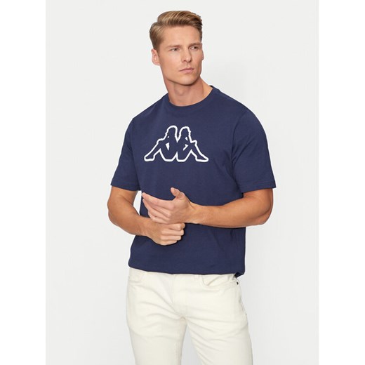 Kappa T-Shirt Logo Korpo Cromen 303HZ70 Granatowy Regular Fit ze sklepu MODIVO w kategorii T-shirty męskie - zdjęcie 182609955