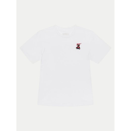 Guess T-Shirt L5RI33 I3Z14 Biały Oversize ze sklepu MODIVO w kategorii Bluzki dziewczęce - zdjęcie 182609987