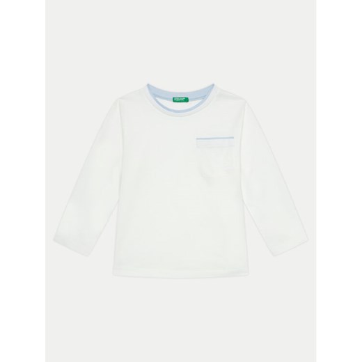 United Colors Of Benetton Bluzka 3KWZG10F5 Biały Regular Fit ze sklepu MODIVO w kategorii T-shirty chłopięce - zdjęcie 182610008