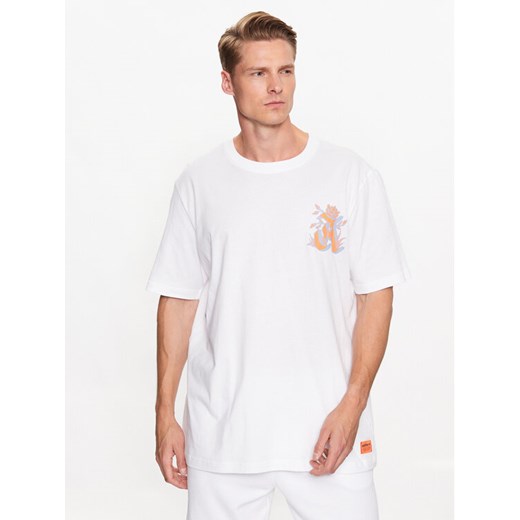 adidas T-Shirt Graphic Glide T-Shirt IB1403 Biały Loose Fit M MODIVO
