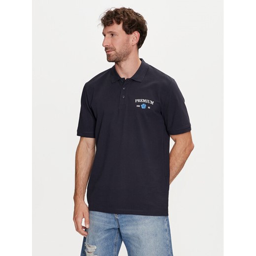 Jack&Jones Polo Jprblaalfie 12259678 Granatowy Regular Fit ze sklepu MODIVO w kategorii T-shirty męskie - zdjęcie 182610129