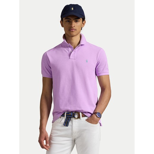 Polo Ralph Lauren Polo 710536856452 Fioletowy Slim Fit Polo Ralph Lauren M MODIVO