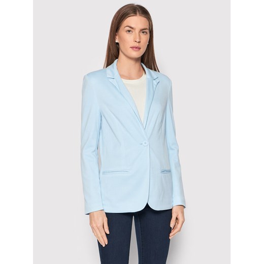 Brave Soul Marynarka LJK-TIFFANY Błękitny Regular Fit ze sklepu MODIVO w kategorii Marynarki damskie - zdjęcie 182610237