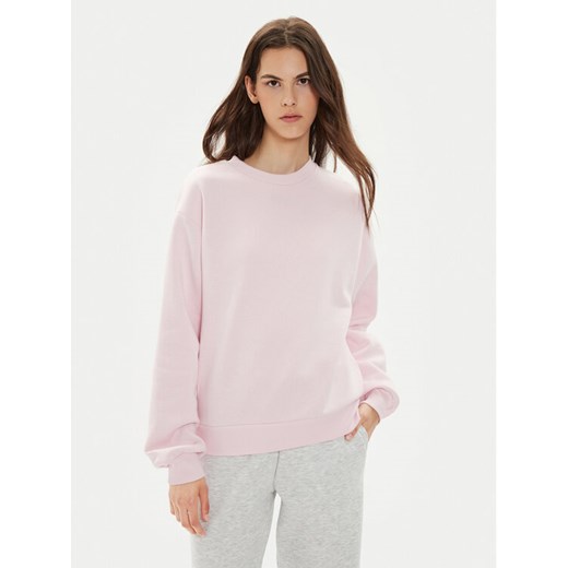 Gina Tricot Bluza Basic 10943 Różowy Relaxed Fit ze sklepu MODIVO w kategorii Bluzy damskie - zdjęcie 182610265