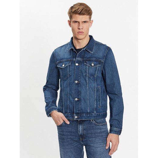 Tommy Hilfiger Kurtka jeansowa MW0MW32110 Niebieski Regular Fit ze sklepu MODIVO w kategorii Kurtki męskie - zdjęcie 182610299