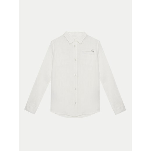 Guess Koszula L5GH00 WFBT0 Biały Regular Fit ze sklepu MODIVO w kategorii Koszule chłopięce - zdjęcie 182610326