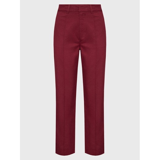 Brixton Spodnie materiałowe Retro 04293 Bordowy Regular Fit ze sklepu MODIVO w kategorii Spodnie damskie - zdjęcie 182610349