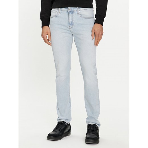 Calvin Klein Jeans Jeansy J30J324850 Błękitny Skinny Fit ze sklepu MODIVO w kategorii Jeansy męskie - zdjęcie 182610356