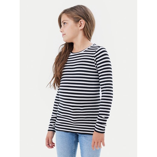 NAME IT Bluzka 13221091 Czarny Slim Fit ze sklepu MODIVO w kategorii Bluzki dziewczęce - zdjęcie 182610369