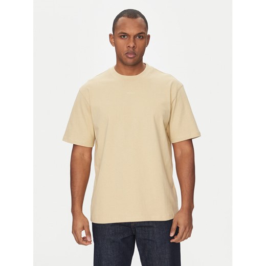 HUGO T-Shirt Dapolino 50488330 Beżowy Relaxed Fit ze sklepu MODIVO w kategorii T-shirty męskie - zdjęcie 182610429