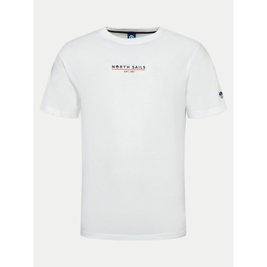 North Sails T-Shirt 692974 Biały Comfort Fit ze sklepu MODIVO w kategorii T-shirty męskie - zdjęcie 182610468