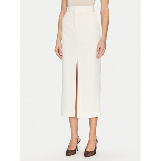 Simona Corsellini Spódnica ołówkowa P25CPGO01501 Beżowy Slim Fit ze sklepu MODIVO w kategorii Spódnice - zdjęcie 182610478