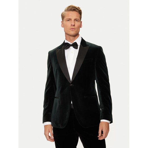 Boss Marynarka H-Hutson-Tux-231 50484709 Zielony Slim Fit ze sklepu MODIVO w kategorii Marynarki męskie - zdjęcie 182610487