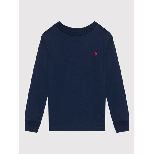 Polo Ralph Lauren Bluzka Ls Cn 322843804002 Granatowy Regular Fit ze sklepu MODIVO w kategorii T-shirty chłopięce - zdjęcie 182610498