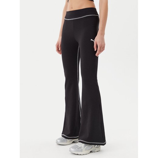 Puma Legginsy Dare To 629809 Czarny Slim Fit ze sklepu MODIVO w kategorii Spodnie damskie - zdjęcie 182610559