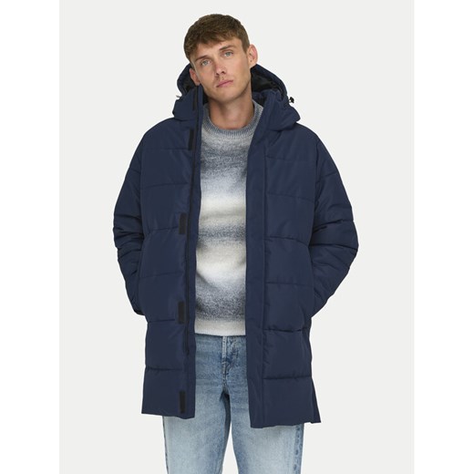 Only & Sons Kurtka zimowa 22020156 Granatowy Regular Fit ze sklepu MODIVO w kategorii Kurtki męskie - zdjęcie 182610647