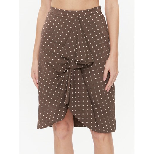 Marella Spódnica mini Lauro 2331060336200 Brązowy Regular Fit ze sklepu MODIVO w kategorii Spódnice - zdjęcie 182610696