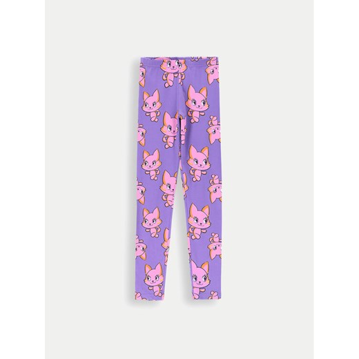 Coccodrillo Legginsy ZC4122104VGA Fioletowy Slim Fit ze sklepu MODIVO w kategorii Spodnie dziewczęce - zdjęcie 182610697