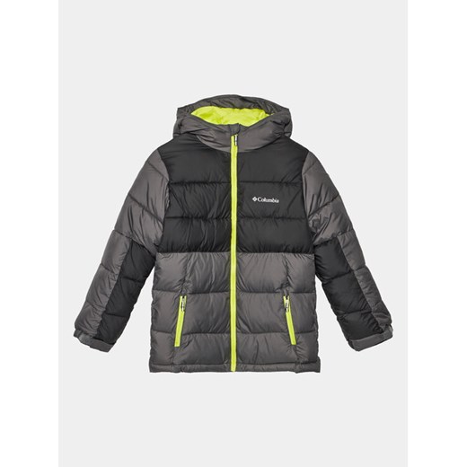 Columbia Kurtka zimowa Pike Lake™ II Hooded Jacket Szary Regular Fit ze sklepu MODIVO w kategorii Kurtki chłopięce - zdjęcie 182610698