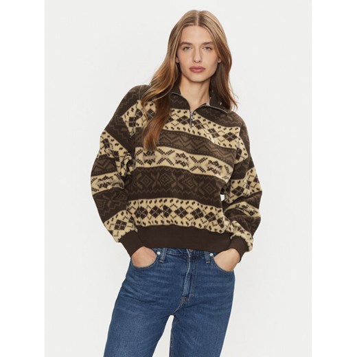 Polo Ralph Lauren Sweter 211947972001 Brązowy Relaxed Fit ze sklepu MODIVO w kategorii Swetry damskie - zdjęcie 182610705