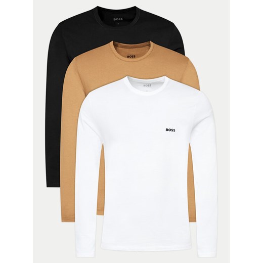 Boss Komplet 3 longsleeve 50492321 Kolorowy Regular Fit ze sklepu MODIVO w kategorii T-shirty męskie - zdjęcie 182610715
